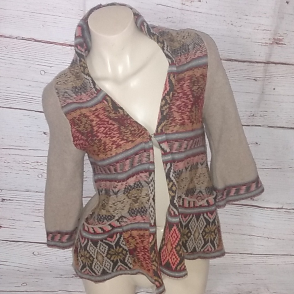 Free people boho wool blend shrug